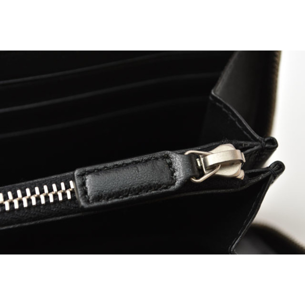 Saint Laurent Paris Wallet Long Wallet Leather Black - Picture 8 of 9